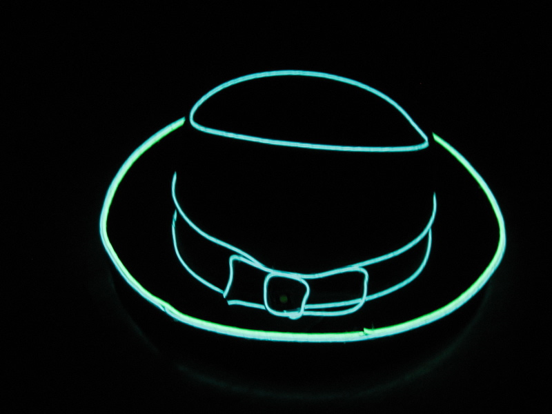 EL Wire Lighted Hats: Enlighted Illuminated Clothing
