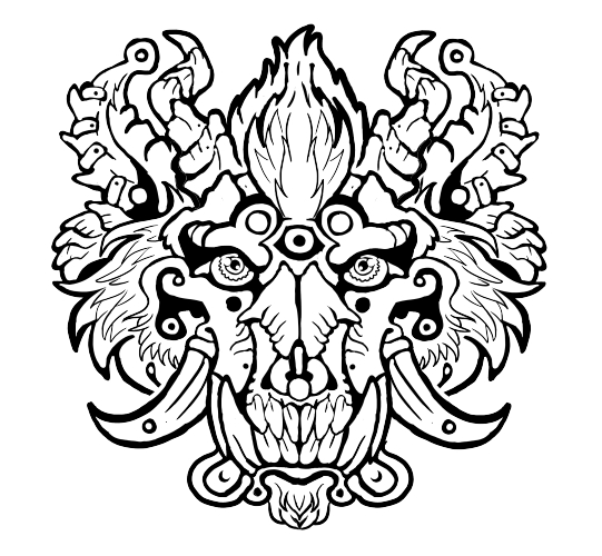 Best Outline Boar Tattoo Design