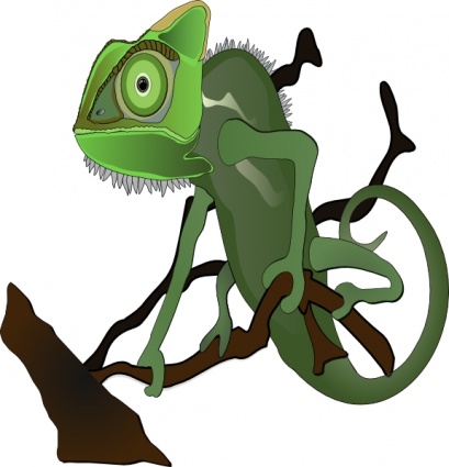 Chameleon Vector Image Animal Vector Images Vector Clip Art Animal ...