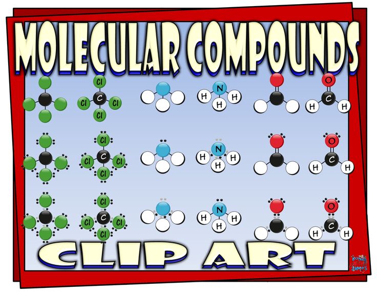 Molecular Compounds Clip Art