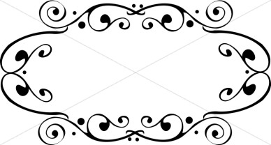Fancy Oval Frame | Religious Borders
