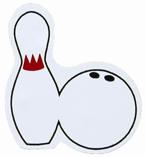 Bowling Pin and Ball Magnet NULL + FREE SHIPPING