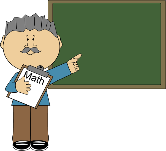 Man Math Teacher Clip Art - Man Math Teacher Vector Image