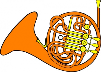 French Horn clip art - Download free Music vectors