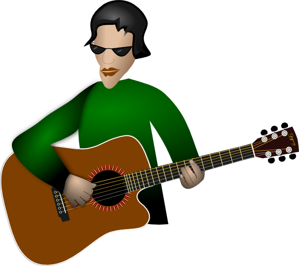 Play Guitar clip art - vector clip art online, royalty free ...