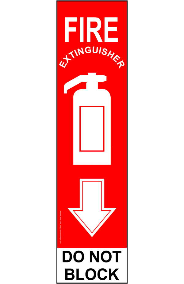 Fire Extinguisher Signs and Labels - Surface Mount - Safety Signs ...