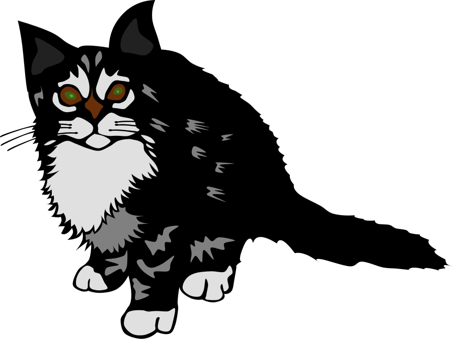 Kitten Yawning SVG Vector file, vector clip art svg file ...