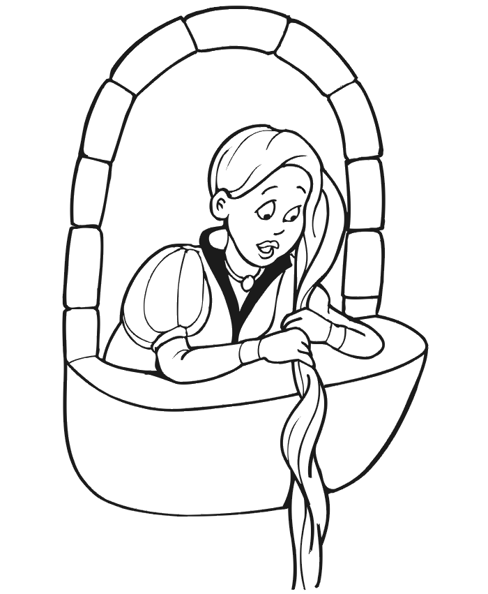 Rapunzel Coloring Pages | Free Coloring Online