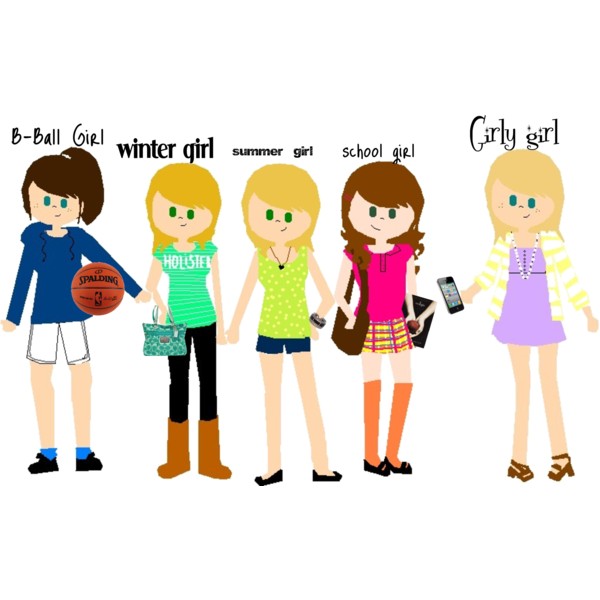 cartoon girls - Polyvore