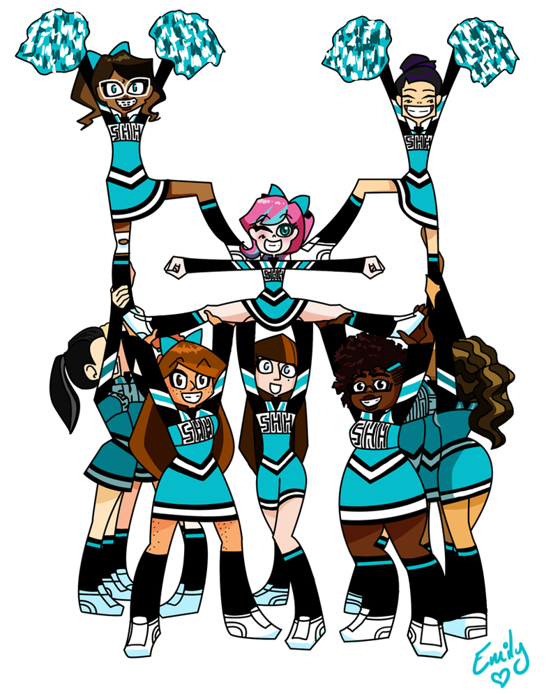 Cartoon Cheerleader Clipart