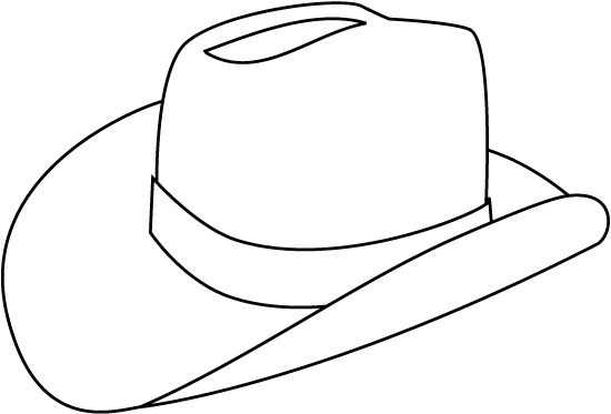 cowboy hat printable coloring page - Coloring Point - Coloring ...