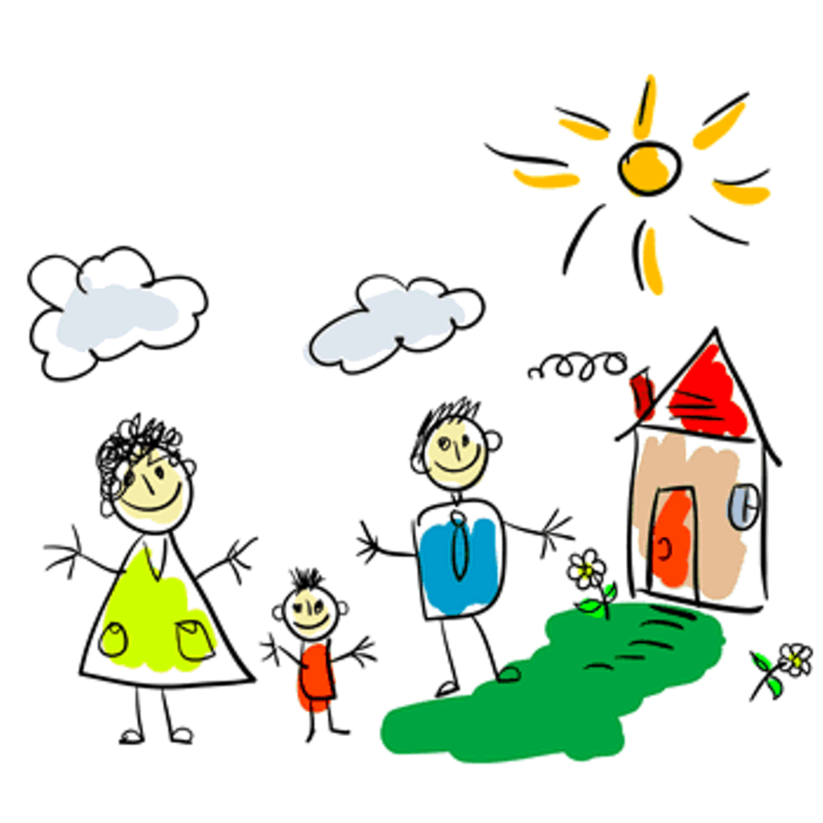 Greeting Card Cartoon Family Picture | Imagefully.com | Images ...