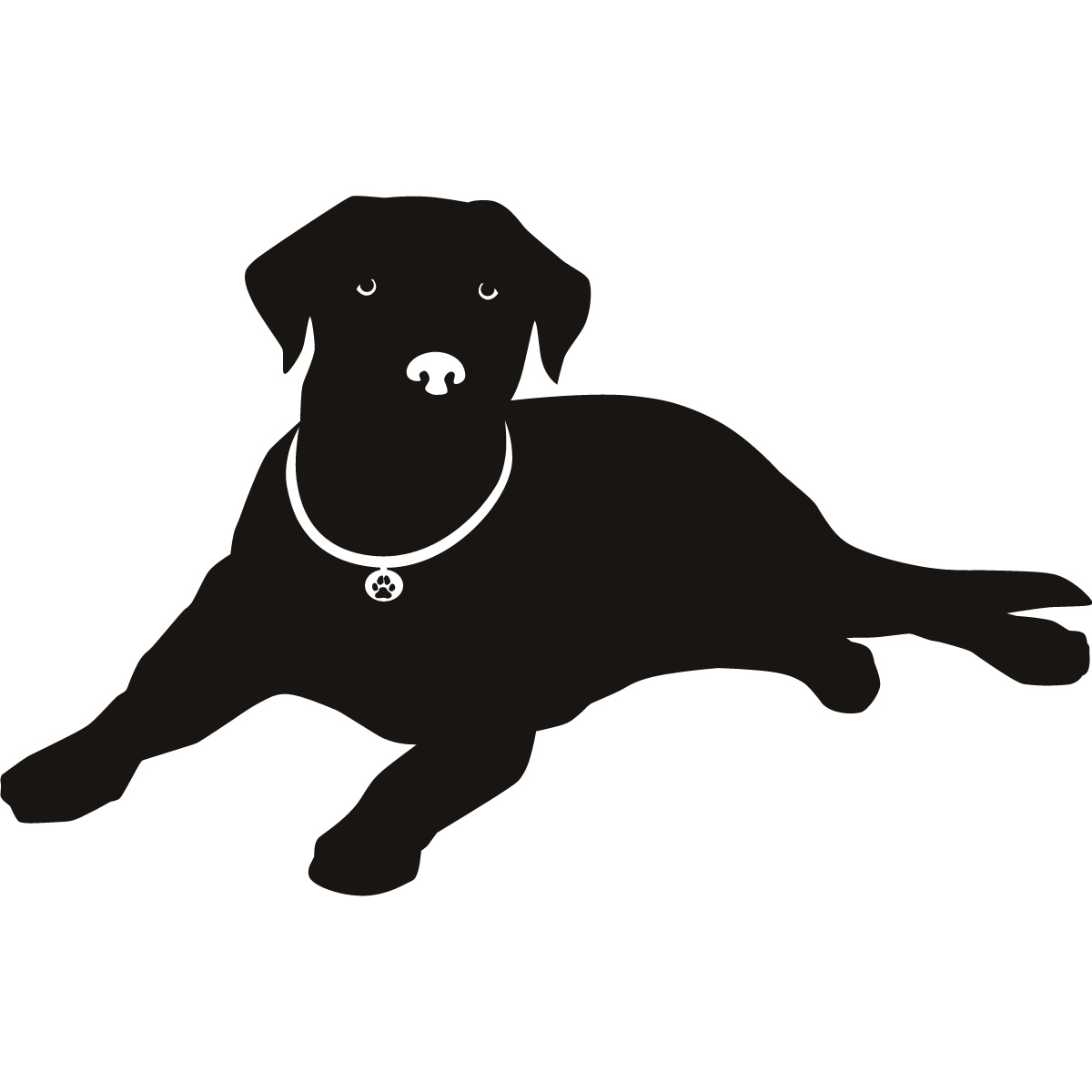 Dog Silhouette Lab - ClipArt Best