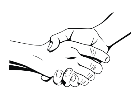 Convert Bitmap To Vector Service: Download Vector Handshake Idul Fitri