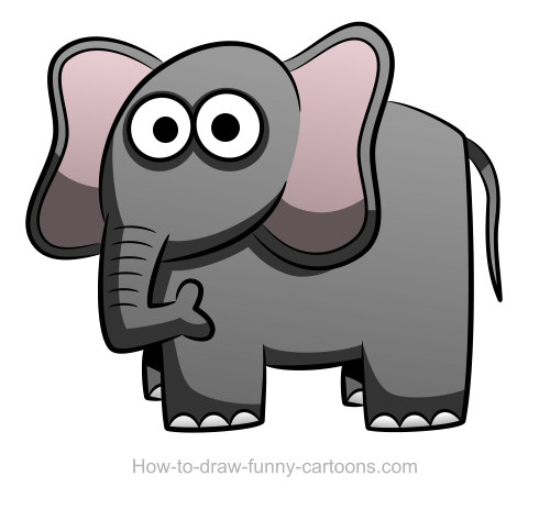 Elephant drawing (Sketching + vector)