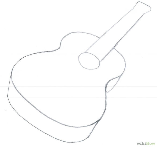 How to Draw an Acoustic Guitar: 15 Steps (with Pictures)