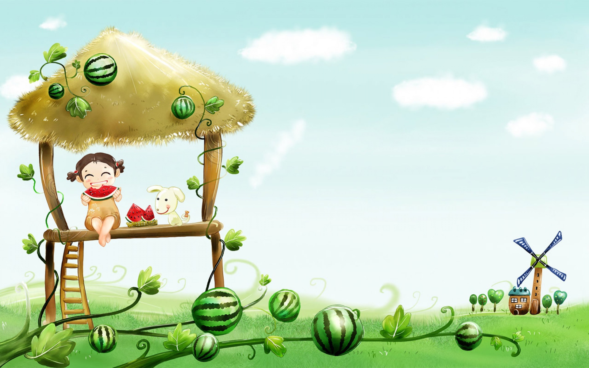 Cute Cartoon Wallpaper Download Wallpapers 1920x1200PX ~ Hd ...