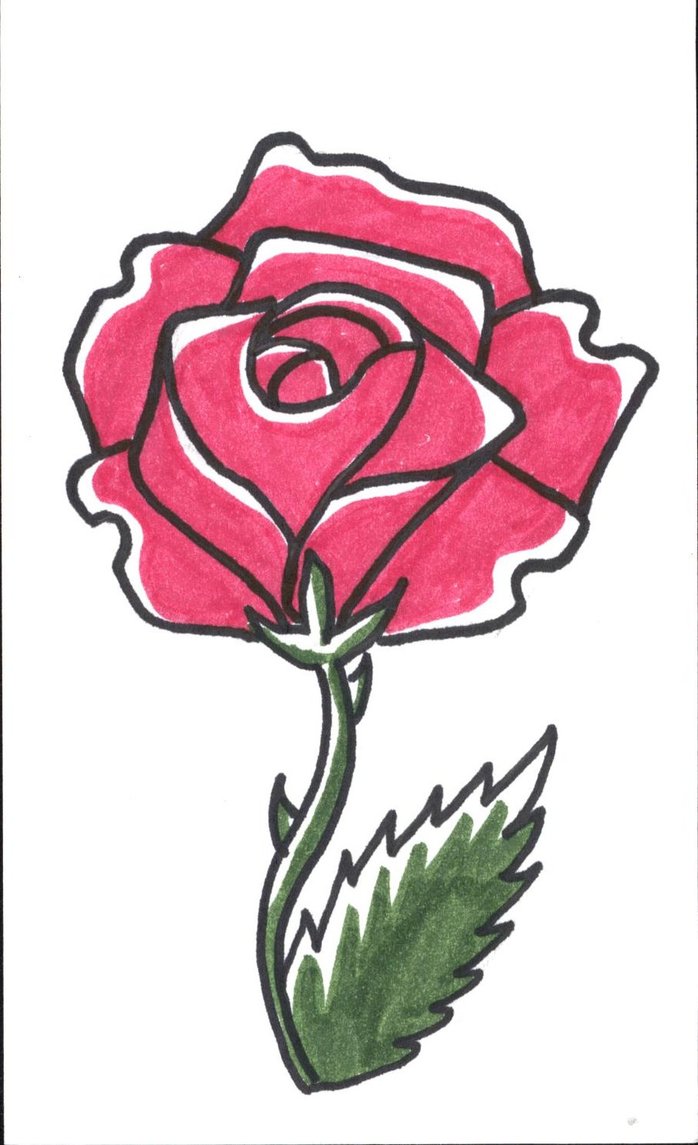A Simple Rose by dragonmaiden50 on DeviantArt