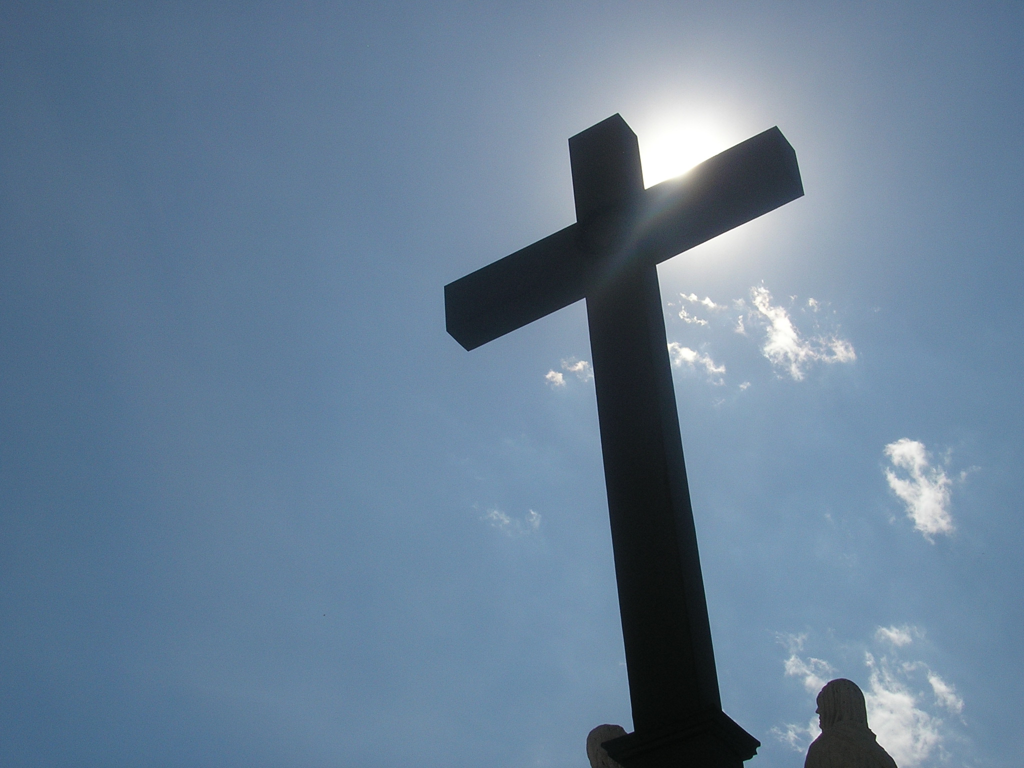 Cross and Night | a solitary bird