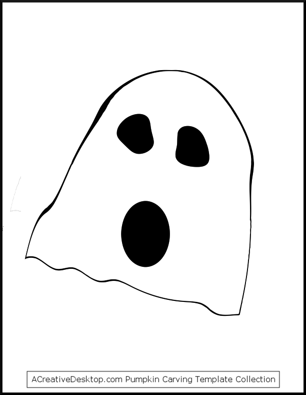 Free ghost pumpkin carving templates, easy ghost patterns, and ...
