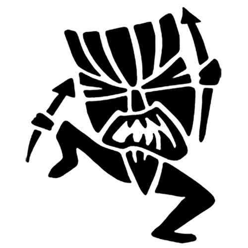 Hawaiian Tiki Dancer Wall Decal - Custom Wall Graphics