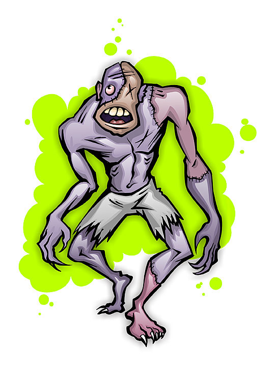 Monster cartoon character 09 by hugoo13 on deviantART