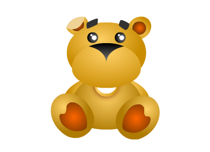 Create cartoon with simple shapes and gradient tutorial ...