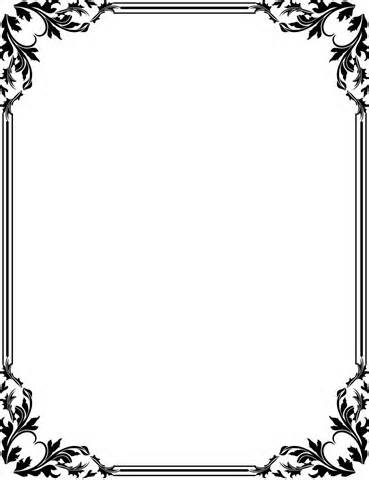 Beautiful Borders And Frames For Projects Black And White - Cliparts.co