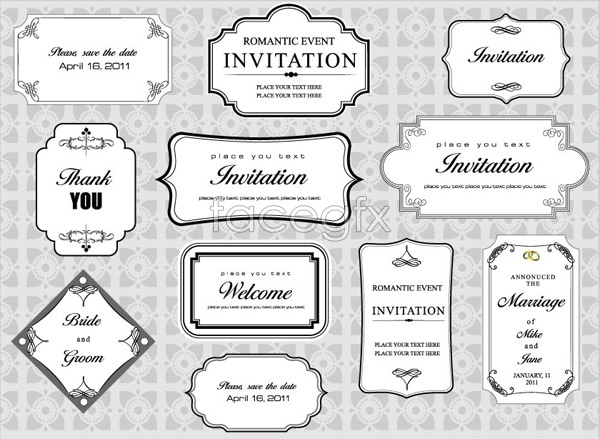 Continental line borders Vector | Pattern border