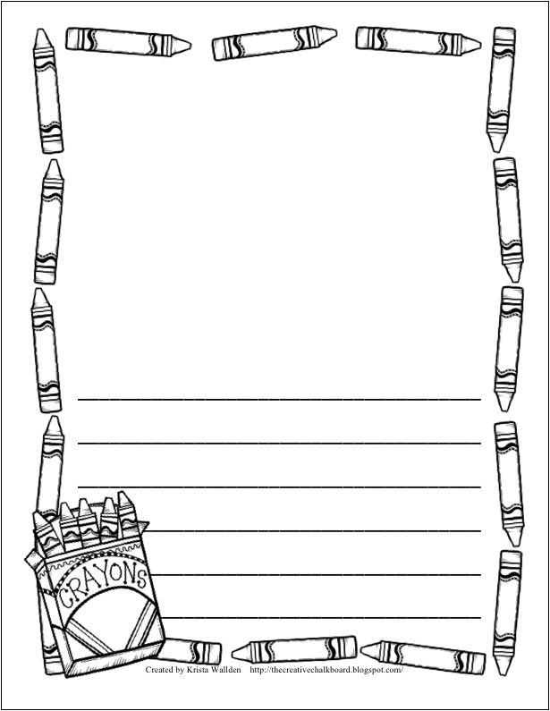 Writing paper with borders for elementary : Buy Original Essay ...