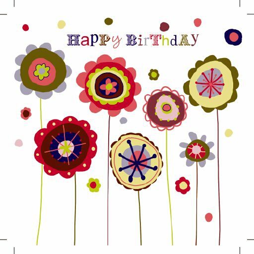 Flowers Happy Birthday 2 Jeannine Rundle Illustrator - The ...