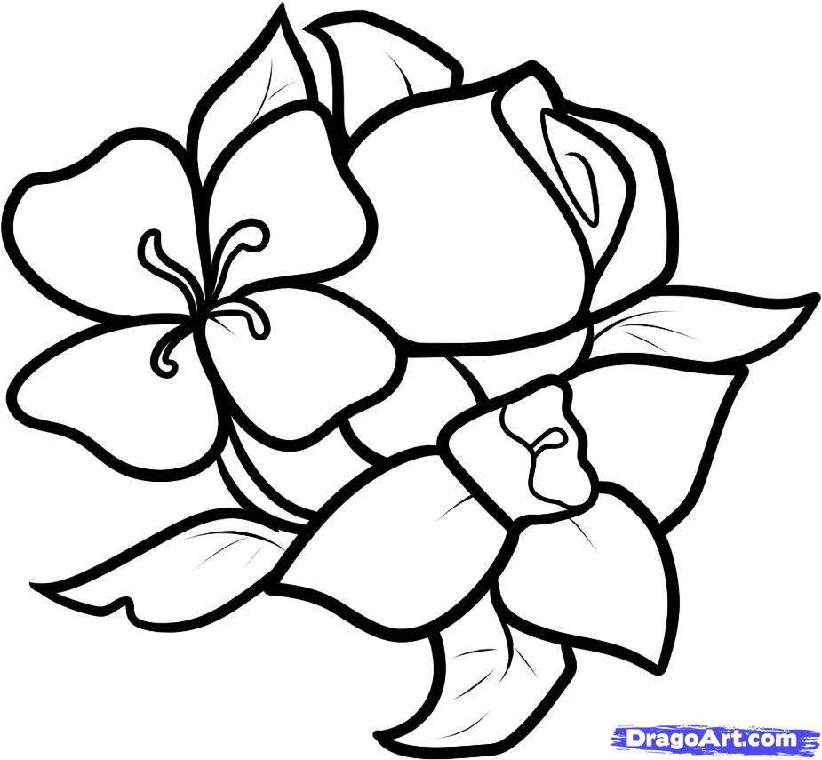 How to Draw Easy Flowers, Step by Step, Flowers, Pop Culture, FREE ...