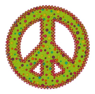 GG Designs Embroidery - Peace Sign Applique (Powered by CubeCart)