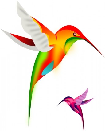 Cartoon hummer birds bird flying Free vector for free download ...