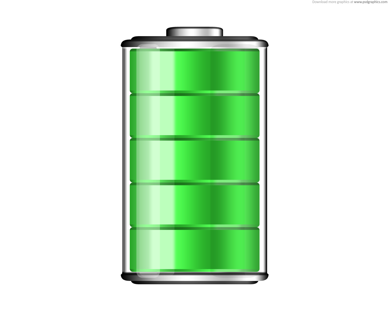 Battery levels icons | PSDGraphics