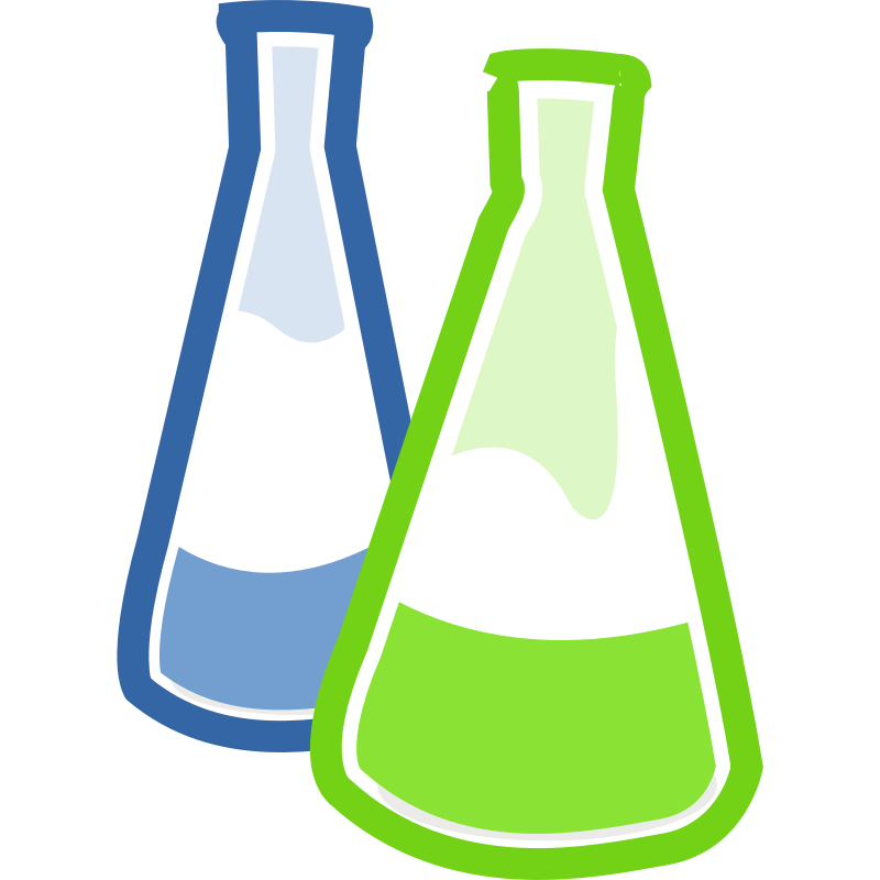 Clipart - Chemical Flasks