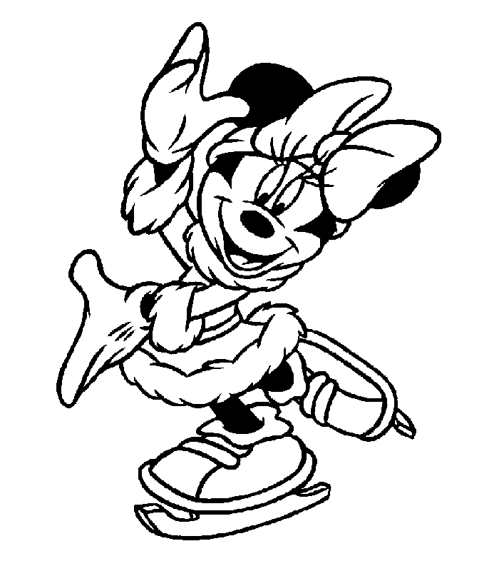 Minnie Mouse Black And White