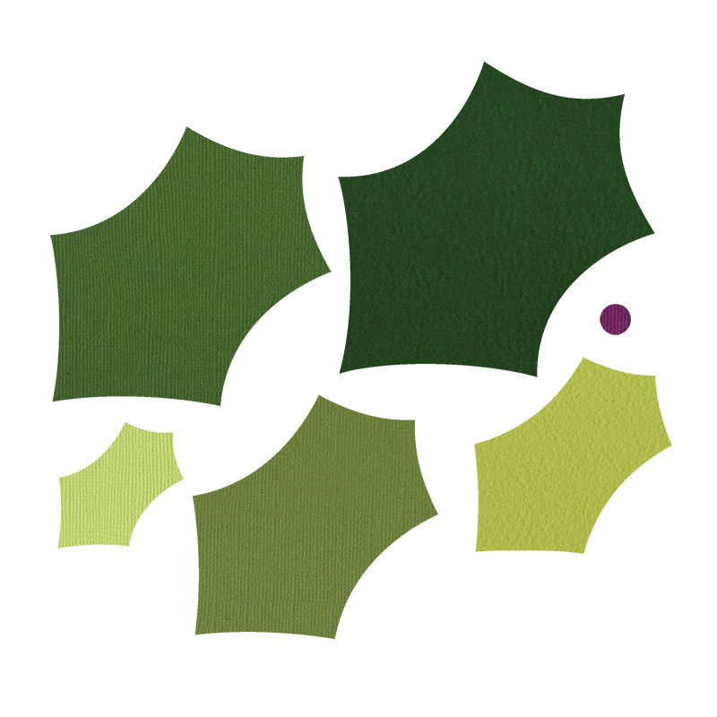 Sizzix.com - Sizzix Framelits Die Set 6PK - Leaves, Holly & Berry