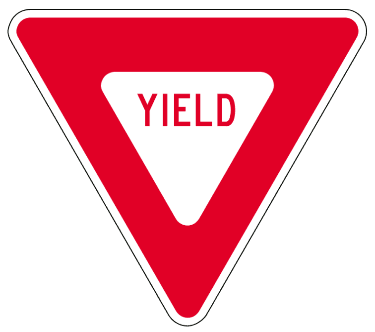 Yield Sign Coloring Page