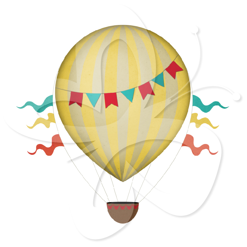 Vintage Hot Air Balloon Drawing | Clipart Panda - Free Clipart Images