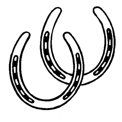 Horse Shoe Decal 2, Car Decal