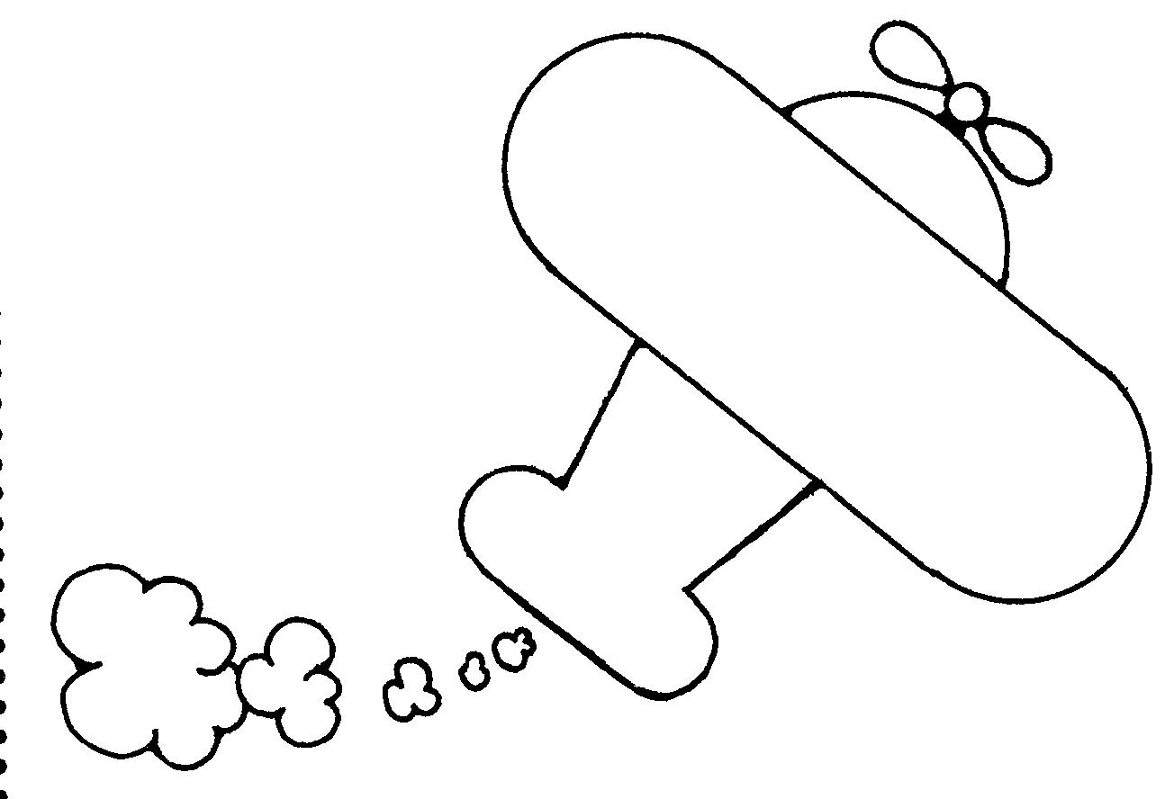 aeroplane clipart images Colouring Pages (page 3)