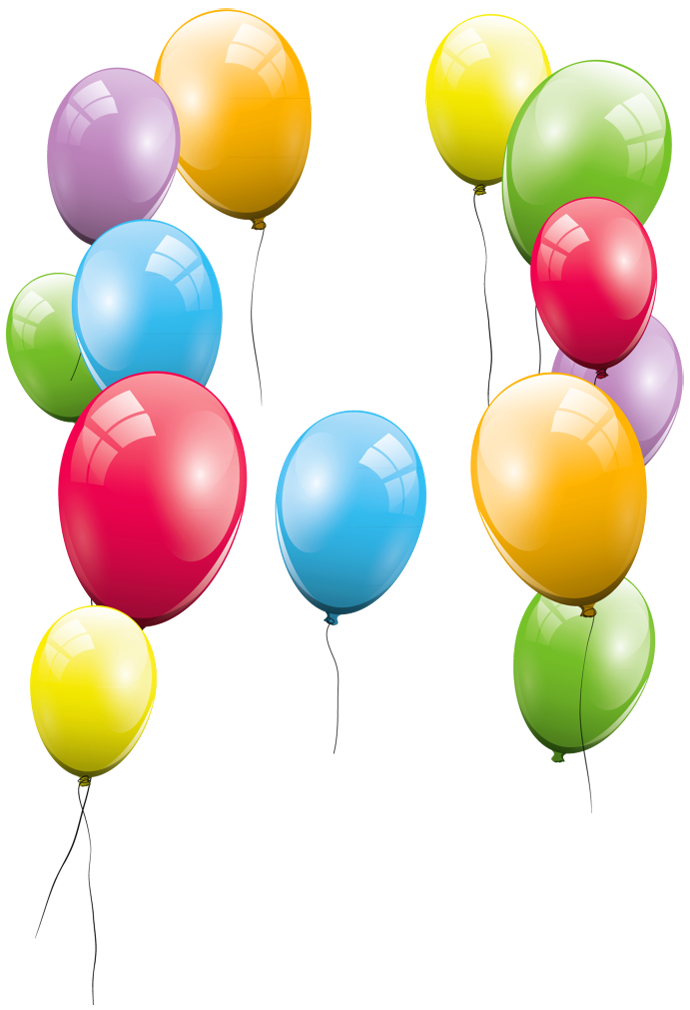 Large Transparent Balloons Clipart Picture