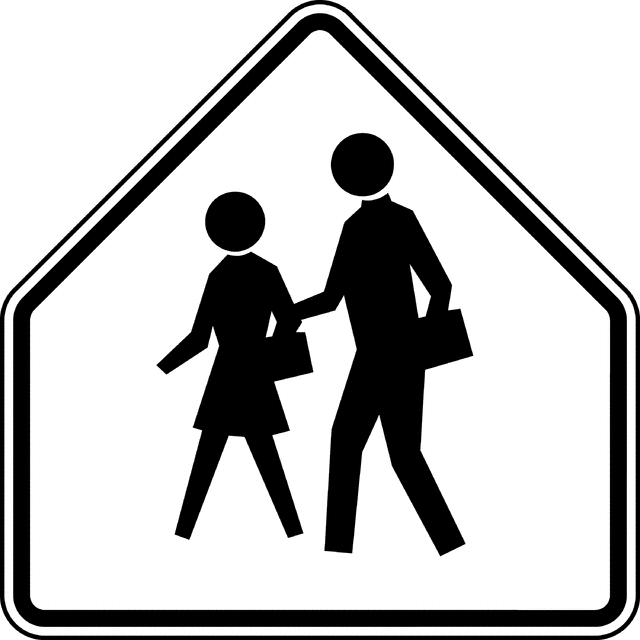 School Advance Warning, Black and White | ClipArt ETC