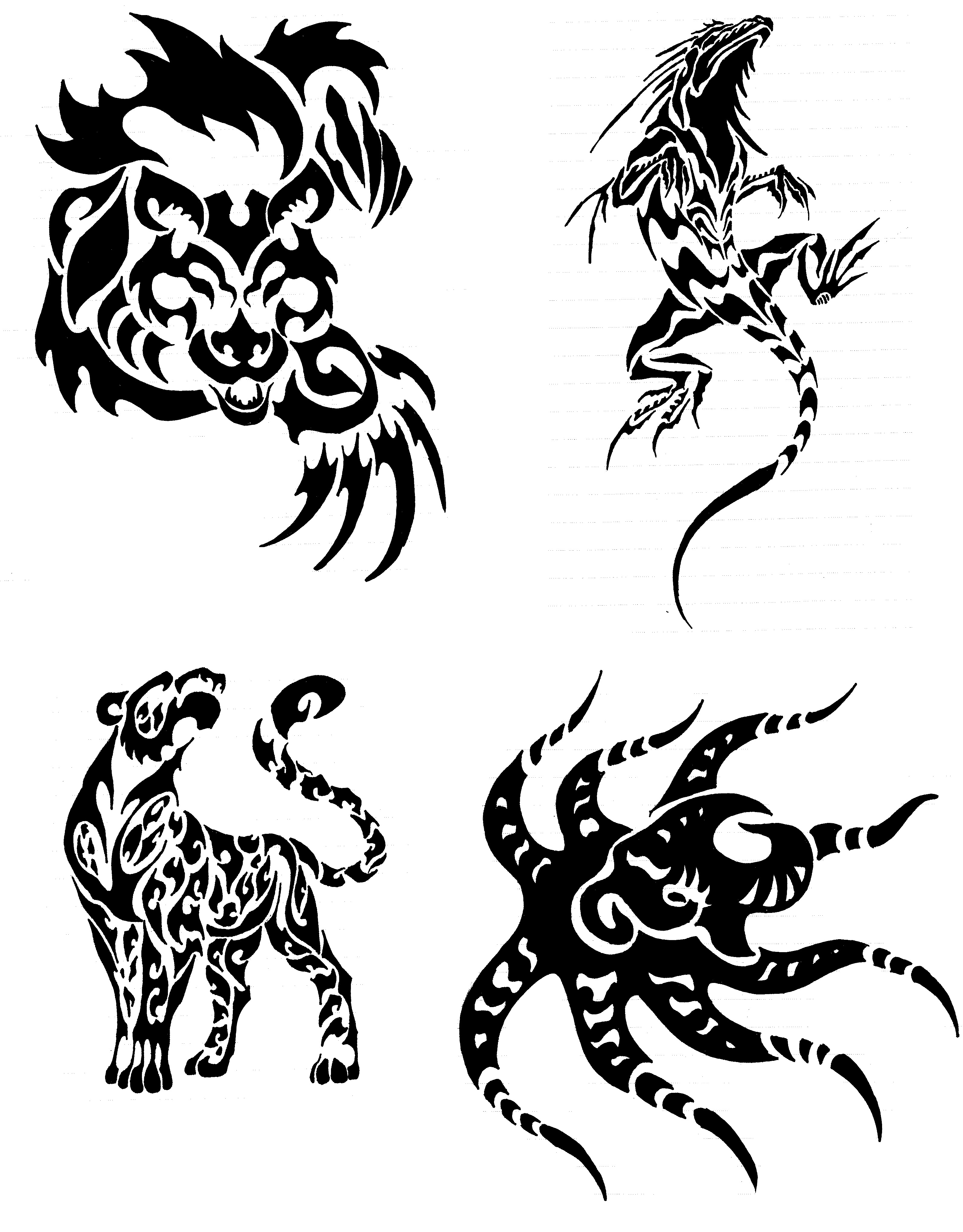 Tribal Animal Designs - ClipArt Best