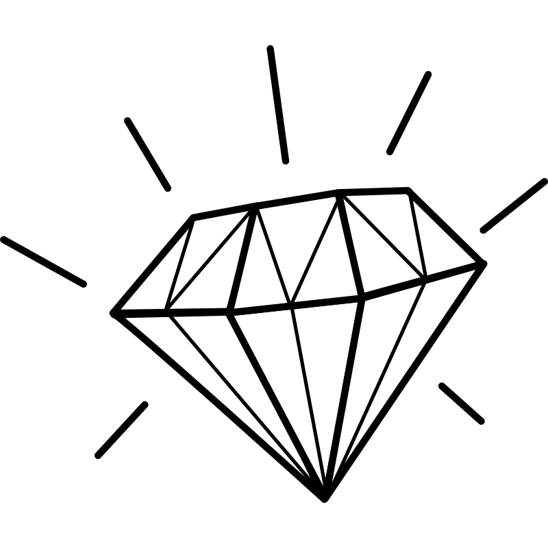 Diamond Line Art Images & Pictures - Becuo