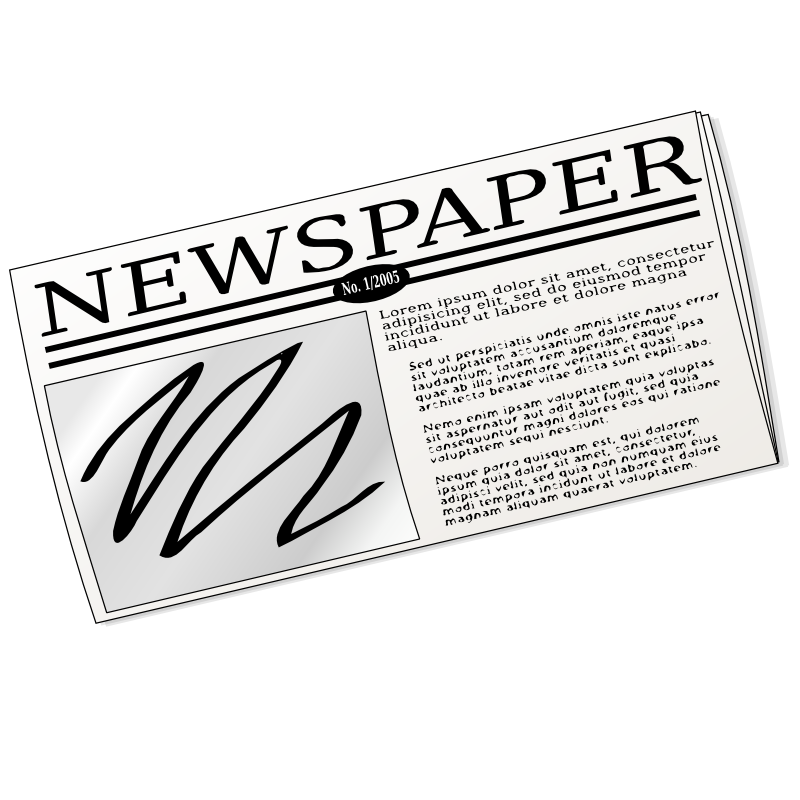 Clipart - Newspaper
