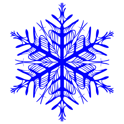 Blue snowflake 37 icon - Free blue snowflake icons