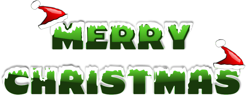 Merry Christmas Green Clip Art Download