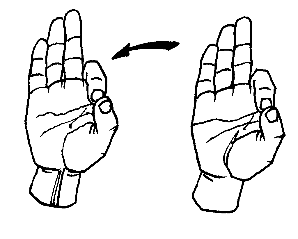 french fries" American Sign Language (ASL)